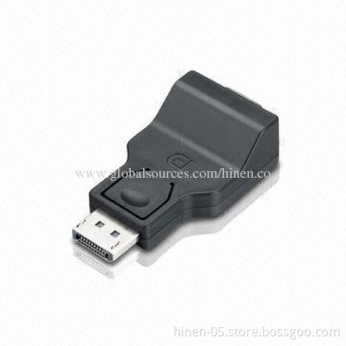 DisplayPort to VGA converter, supports up to 1,080p, 1,920 x 1,200 reduced blanking video resolution